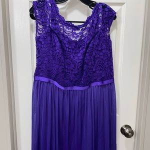 Purple dress from David’s Bridal